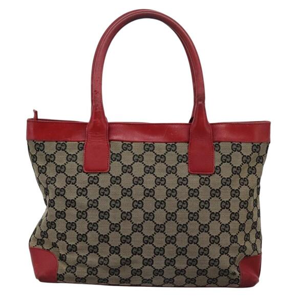 GUCCI GG Supreme Tote Bag Beige Red Gold 002 119 - Picture 2 of 16